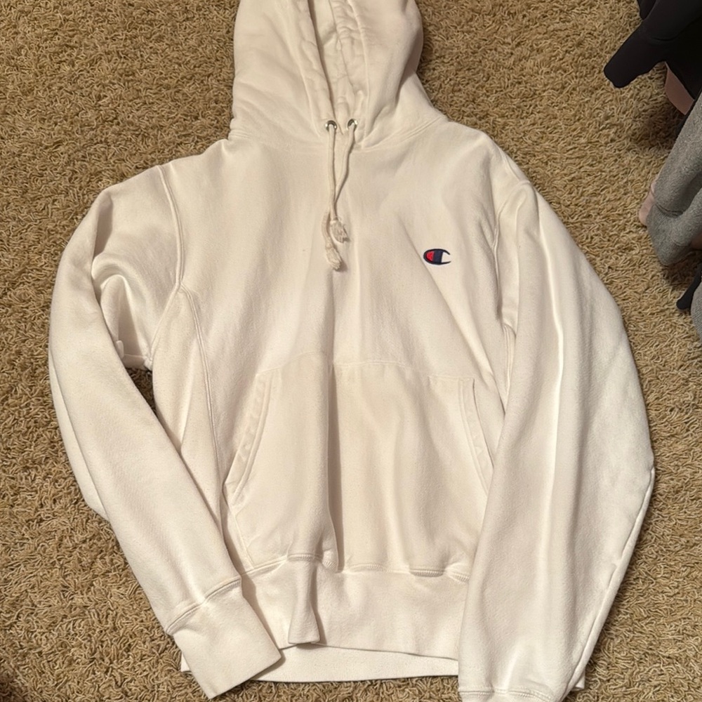 Champion White Hoodie
